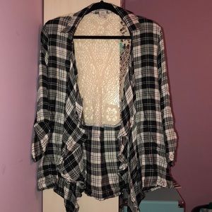 chic flannel/cover up